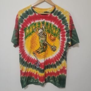 Liquid Blue Multicolor Tie-Dye T-Shirt